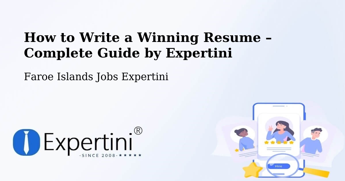 Resume Writing Guide for Job Seekers – Æðuvík - Æðuvík, Faroe Islands Jobs Expertini